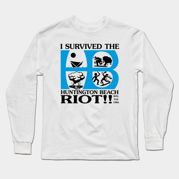 HB Riot 1986 - Reprint Long Sleeve T-Shirt by Rego's Graphic Design